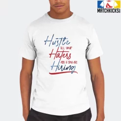 T-Shirt - Nike Dunk High Washed Denim Pack - Sneaker-Matching T-Shirt (HUSTLE TILL YOUR HATERS ASK) -Nike Dunk shop online mockupGenerator 1073