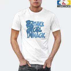 T-Shirt - Nike Dunk Low University Blue - Sneaker-Matching T-Shirt (THICK GIRL MAGIC) -Nike Dunk shop online mockupGenerator 10730