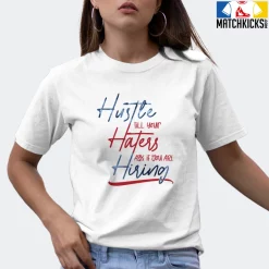 T-Shirt - Nike Dunk High Washed Denim Pack - Sneaker-Matching T-Shirt (HUSTLE TILL YOUR HATERS ASK) -Nike Dunk shop online mockupGenerator 1074