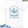 T-Shirt - Nike Dunk Low University Blue - Sneaker-Matching T-Shirt (Scorpio) -Nike Dunk shop online mockupGenerator 10740