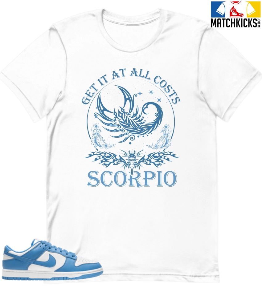 T-Shirt - Nike Dunk Low University Blue - Sneaker-Matching T-Shirt (Scorpio) 3 T-Shirt - Nike Dunk Low University Blue - Sneaker-Matching T-Shirt (Scorpio)