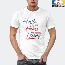 T-Shirt - Nike Dunk High Washed Denim Pack - Sneaker-Matching T-Shirt (HUSTLE TILL YOUR HATERS ASK) -Nike Dunk shop online mockupGenerator 1077