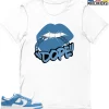 T-Shirt - Nike Dunk Low University Blue - Sneaker-Matching T-Shirt (!!DOPE!!) -Nike Dunk shop online mockupGenerator 10775