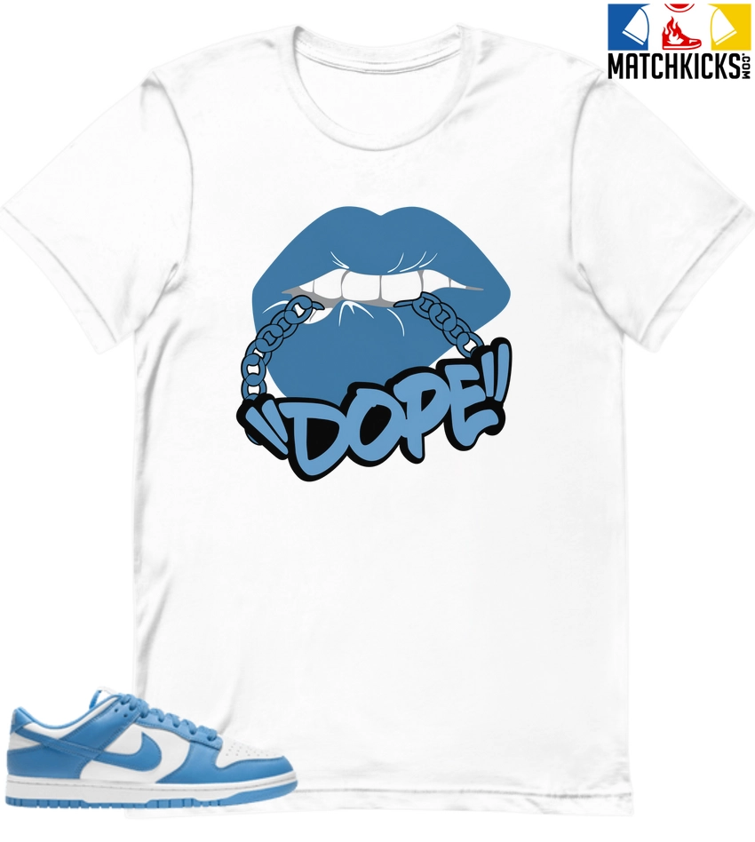 T-Shirt - Nike Dunk Low University Blue - Sneaker-Matching T-Shirt (!!DOPE!!) 3 T-Shirt - Nike Dunk Low University Blue - Sneaker-Matching T-Shirt (!!DOPE!!)
