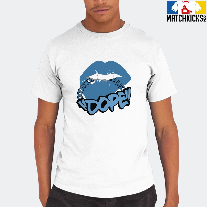 T-Shirt - Nike Dunk Low University Blue - Sneaker-Matching T-Shirt (!!DOPE!!) 8 T-Shirt - Nike Dunk Low University Blue - Sneaker-Matching T-Shirt (!!DOPE!!) - Image 6