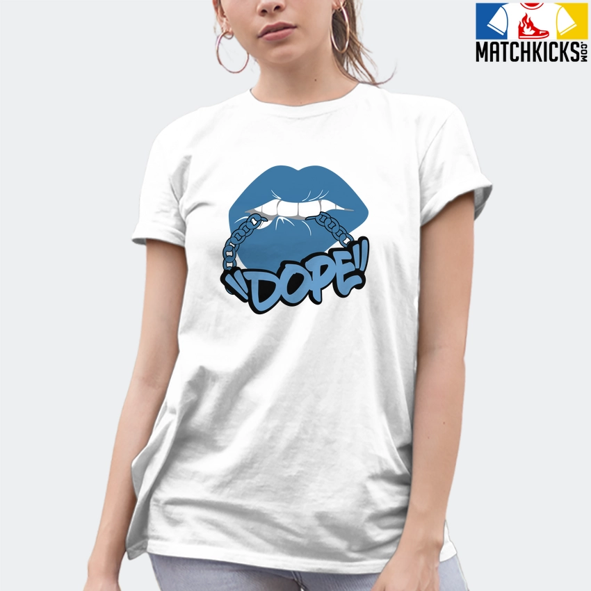 T-Shirt - Nike Dunk Low University Blue - Sneaker-Matching T-Shirt (!!DOPE!!) 10 T-Shirt - Nike Dunk Low University Blue - Sneaker-Matching T-Shirt (!!DOPE!!) - Image 8