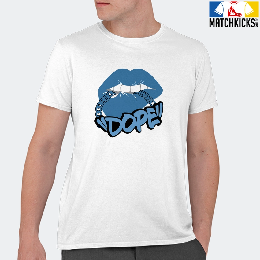 T-Shirt - Nike Dunk Low University Blue - Sneaker-Matching T-Shirt (!!DOPE!!) 11 T-Shirt - Nike Dunk Low University Blue - Sneaker-Matching T-Shirt (!!DOPE!!) - Image 9