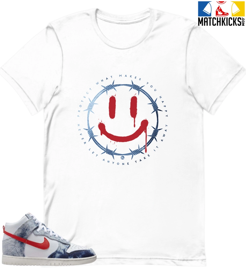 T-Shirt - Nike Dunk High Washed Denim Pack - Sneaker-Matching T-Shirt (PROTECT) 3 T-Shirt - Nike Dunk High Washed Denim Pack - Sneaker-Matching T-Shirt (PROTECT)