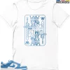 T-Shirt - Nike Dunk Low University Blue - Sneaker-Matching T-Shirt (Sneaker King)
