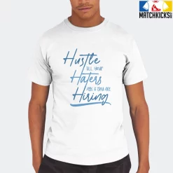 T-Shirt - Nike Dunk Low University Blue - Sneaker-Matching T-Shirt (HUSTLE TILL YOUR HATERS ASK) -Nike Dunk shop online mockupGenerator 10833