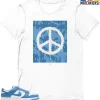 T-Shirt - Nike Dunk Low University Blue - Sneaker-Matching T-Shirt (Keep The Peace) -Nike Dunk shop online mockupGenerator 10838