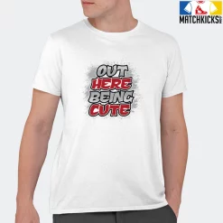 T-Shirt - Nike Dunk High Washed Denim Pack - Sneaker-Matching T-Shirt (Out Here Being CUTE) -Nike Dunk shop online mockupGenerator 1085