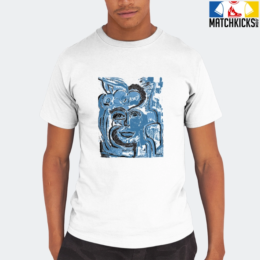 T-Shirt - Nike Dunk Low University Blue - Sneaker-Matching T-Shirt (Abstract Woman) 8 T-Shirt - Nike Dunk Low University Blue - Sneaker-Matching T-Shirt (Abstract Woman) - Image 6