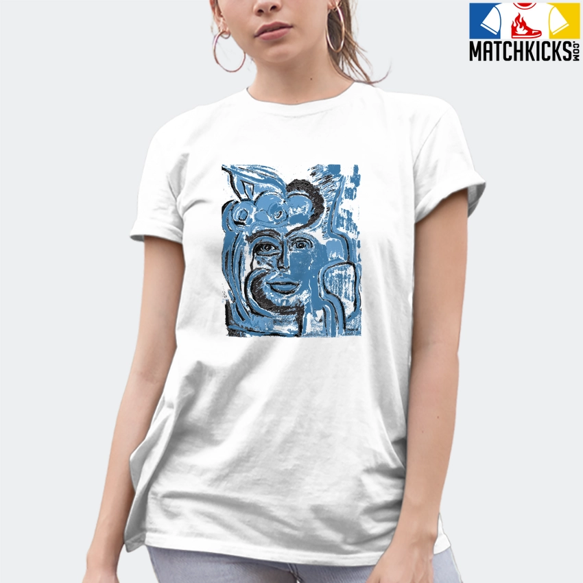 T-Shirt - Nike Dunk Low University Blue - Sneaker-Matching T-Shirt (Abstract Woman) 10 T-Shirt - Nike Dunk Low University Blue - Sneaker-Matching T-Shirt (Abstract Woman) - Image 8
