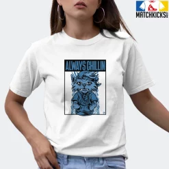 T-Shirt - Nike Dunk Low University Blue - Sneaker-Matching T-Shirt (Cool Cat Always Chillin) -Nike Dunk shop online mockupGenerator 10870