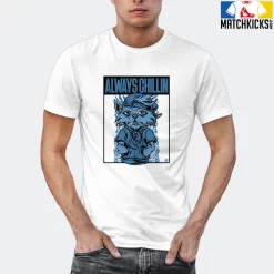 T-Shirt - Nike Dunk Low University Blue - Sneaker-Matching T-Shirt (Cool Cat Always Chillin) -Nike Dunk shop online mockupGenerator 10873