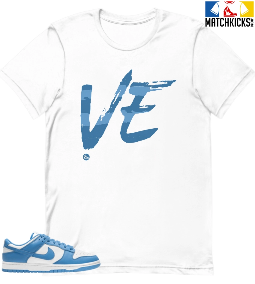 T-Shirt - Nike Dunk Low University Blue - Sneaker-Matching T-Shirt (Rainbow Love Right) 3 T-Shirt - Nike Dunk Low University Blue - Sneaker-Matching T-Shirt (Rainbow Love Right)