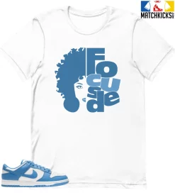 T-Shirt - Nike Dunk Low University Blue - Sneaker-Matching T-Shirt (FOCUSED)