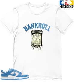 T-Shirt - Nike Dunk Low University Blue - Sneaker-Matching T-Shirt (BANKROLL)
