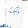 T-Shirt - Nike Dunk Low University Blue - Sneaker-Matching T-Shirt (The Queen) -Nike Dunk shop online mockupGenerator 10946