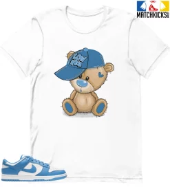 T-Shirt - Nike Dunk Low University Blue - Sneaker-Matching T-Shirt (LOW KEY BEAR)