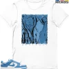T-Shirt - Nike Dunk Low University Blue - Sneaker-Matching T-Shirt (Abstract) -Nike Dunk shop online mockupGenerator 10982