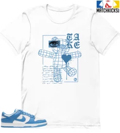 T-Shirt - Nike Dunk Low University Blue - Sneaker-Matching T-Shirt (TAKE)