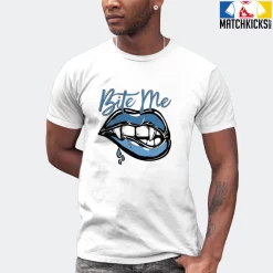 T-Shirt - Nike Dunk Low University Blue - Sneaker-Matching T-Shirt (Bite Me) -Nike Dunk shop online mockupGenerator 11030