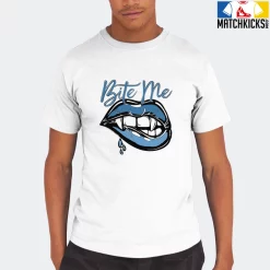 T-Shirt - Nike Dunk Low University Blue - Sneaker-Matching T-Shirt (Bite Me) -Nike Dunk shop online mockupGenerator 11031