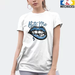 T-Shirt - Nike Dunk Low University Blue - Sneaker-Matching T-Shirt (Bite Me) -Nike Dunk shop online mockupGenerator 11033