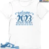 T-Shirt - Nike Dunk Low University Blue - Sneaker-Matching T-Shirt (2023 New Year)