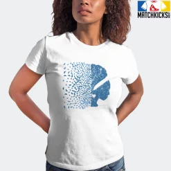T-Shirt - Nike Dunk Low University Blue - Sneaker-Matching T-Shirt (Butterfly Lady) -Nike Dunk shop online mockupGenerator 11056
