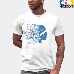 T-Shirt - Nike Dunk Low University Blue - Sneaker-Matching T-Shirt (Butterfly Lady) -Nike Dunk shop online mockupGenerator 11057