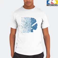 T-Shirt - Nike Dunk Low University Blue - Sneaker-Matching T-Shirt (Butterfly Lady) -Nike Dunk shop online mockupGenerator 11058