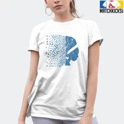 T-Shirt - Nike Dunk Low University Blue - Sneaker-Matching T-Shirt (Butterfly Lady) -Nike Dunk shop online mockupGenerator 11060