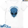 T-Shirt - Nike Dunk Low University Blue - Sneaker-Matching T-Shirt (Believe) -Nike Dunk shop online mockupGenerator 11063