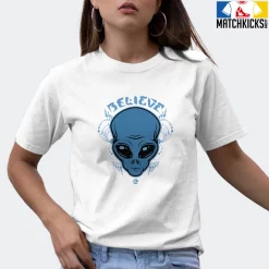 T-Shirt - Nike Dunk Low University Blue - Sneaker-Matching T-Shirt (Believe) -Nike Dunk shop online mockupGenerator 11068