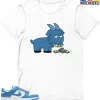 T-Shirt - Nike Dunk Low University Blue - Sneaker-Matching T-Shirt (GOAT MONEY) -Nike Dunk shop online mockupGenerator 11081