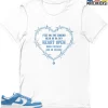 T-Shirt - Nike Dunk Low University Blue - Sneaker-Matching T-Shirt (Heart Open) -Nike Dunk shop online mockupGenerator 11090