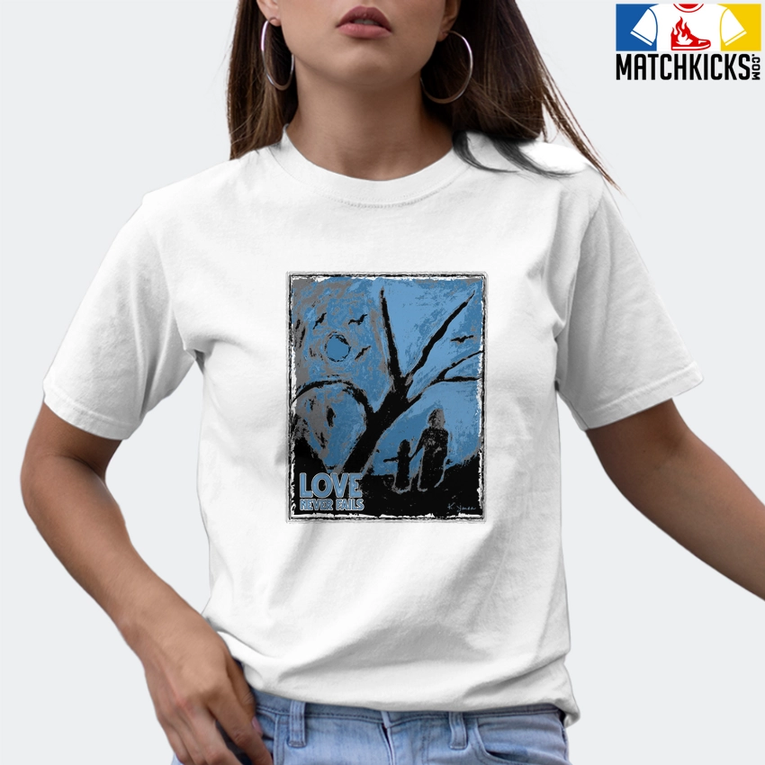 T-Shirt - Nike Dunk Low University Blue - Sneaker-Matching T-Shirt (HAND In HAND LOVE NEVER FAILS) 9 T-Shirt - Nike Dunk Low University Blue - Sneaker-Matching T-Shirt (HAND In HAND LOVE NEVER FAILS) - Image 7