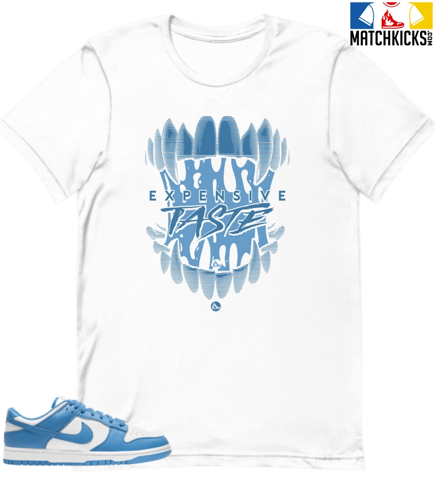 T-Shirt - Nike Dunk Low University Blue - Sneaker-Matching T-Shirt (Expensive Taste) 3 T-Shirt - Nike Dunk Low University Blue - Sneaker-Matching T-Shirt (Expensive Taste)