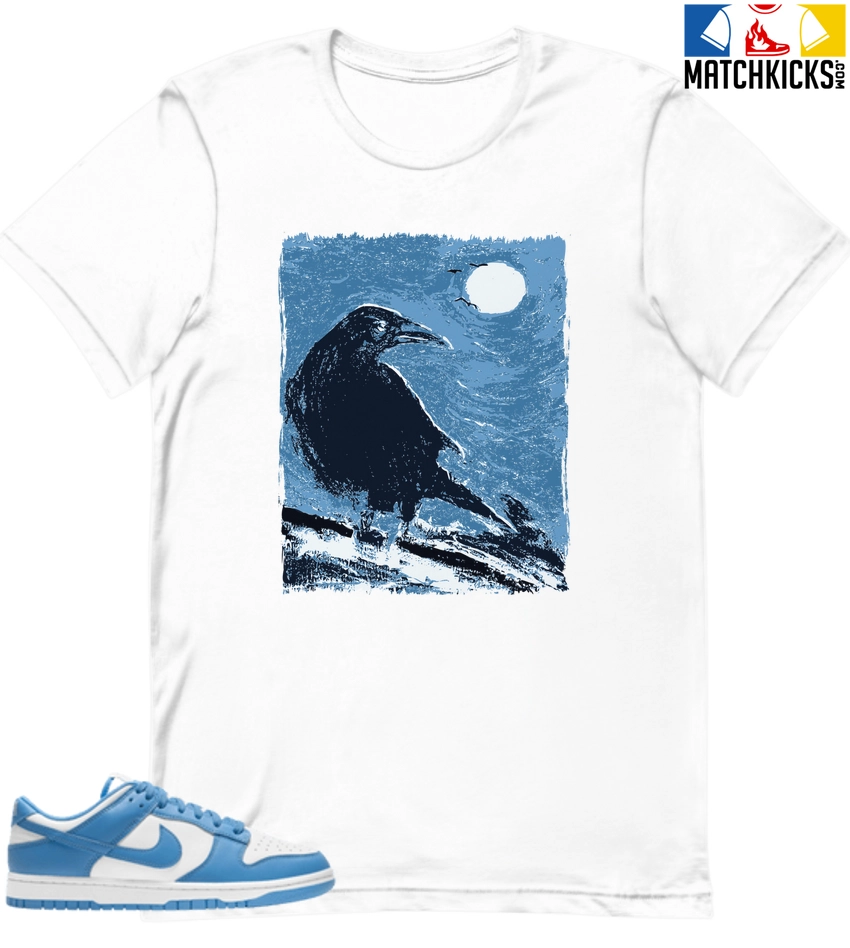 T-Shirt - Nike Dunk Low University Blue - Sneaker-Matching T-Shirt (Moonlight Crow) 3 T-Shirt - Nike Dunk Low University Blue - Sneaker-Matching T-Shirt (Moonlight Crow)