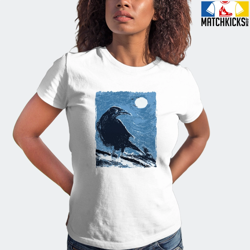 T-Shirt - Nike Dunk Low University Blue - Sneaker-Matching T-Shirt (Moonlight Crow) 6 T-Shirt - Nike Dunk Low University Blue - Sneaker-Matching T-Shirt (Moonlight Crow) - Image 4