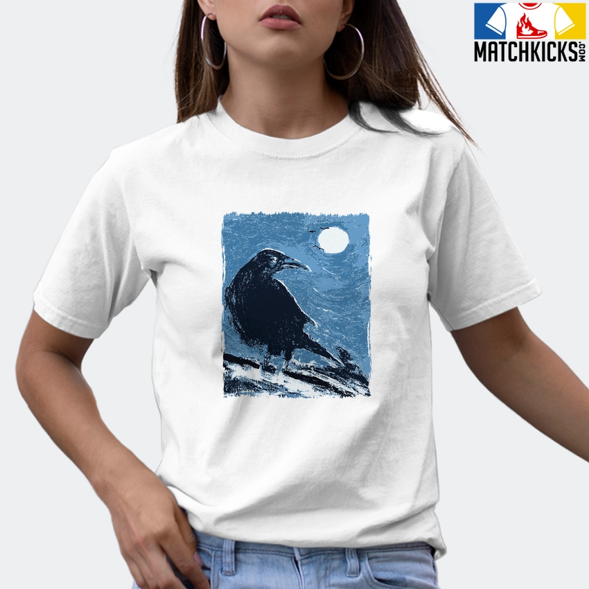 T-Shirt - Nike Dunk Low University Blue - Sneaker-Matching T-Shirt (Moonlight Crow) 9 T-Shirt - Nike Dunk Low University Blue - Sneaker-Matching T-Shirt (Moonlight Crow) - Image 7