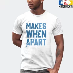 T-Shirt - Nike Dunk Low University Blue - Sneaker-Matching T-Shirt (Makes Sense Heart Right) -Nike Dunk shop online mockupGenerator 11165