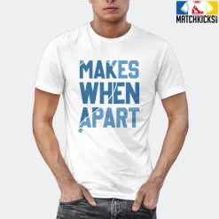 T-Shirt - Nike Dunk Low University Blue - Sneaker-Matching T-Shirt (Makes Sense Heart Right) -Nike Dunk shop online mockupGenerator 11170