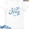 T-Shirt - Nike Dunk Low University Blue - Sneaker-Matching T-Shirt (The King) -Nike Dunk shop online mockupGenerator 11171