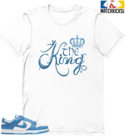 T-Shirt - Nike Dunk Low University Blue - Sneaker-Matching T-Shirt (The King)
