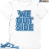 T-Shirt - Nike Dunk Low University Blue - Sneaker-Matching T-Shirt (We Outside) -Nike Dunk shop online mockupGenerator 11189