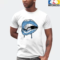 T-Shirt - Nike Dunk Low University Blue - Sneaker-Matching T-Shirt (Kiss Of Death) -Nike Dunk shop online mockupGenerator 11201